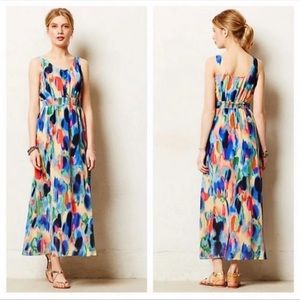 Anthropologie maxi summer dress XS lined